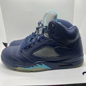 Nike Air Jordan 5 Retro Pre Grape Mens 11.5 Navy Shoes Sneakers 136027 405